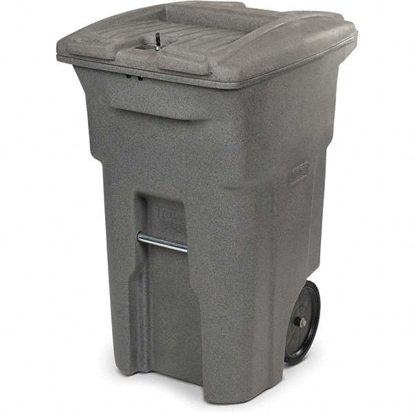 Toter - Trash Cans & Recycling Containers; Type: Confidential Document Container ; Container Shape: Rectangle ; Container Size: 64 gal ; Container Graphics: None ; Color: Graystone ; Finish: Textured - Exact Tooling