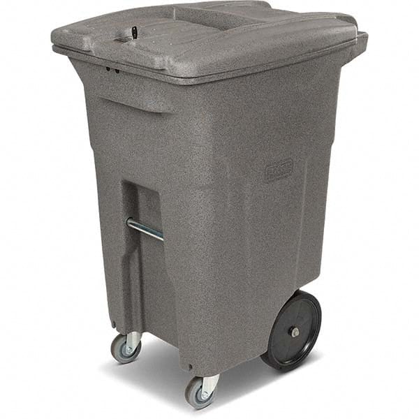 Toter - Trash Cans & Recycling Containers; Type: Confidential Document Container ; Container Shape: Rectangle ; Container Size: 64 gal ; Container Graphics: None ; Color: Graystone ; Finish: Textured - Exact Tooling