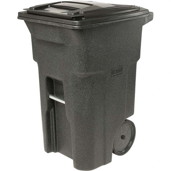 Toter - Trash Cans & Recycling Containers; Type: Trash Can ; Container Shape: Rectangle ; Container Size: 64 gal ; Container Graphics: None ; Color: Blackstone ; Finish: Textured - Exact Tooling