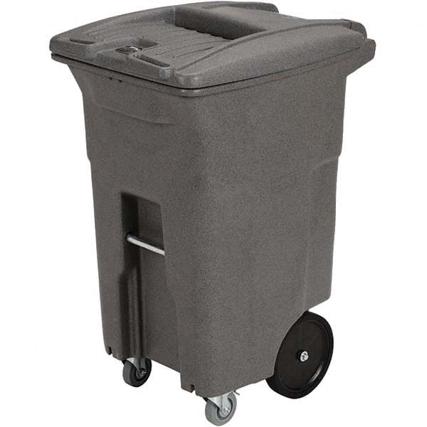 Toter - Trash Cans & Recycling Containers; Type: Confidential Document Container ; Container Shape: Rectangle ; Container Size: 64 gal ; Container Graphics: None ; Color: Graystone ; Finish: Textured - Exact Tooling