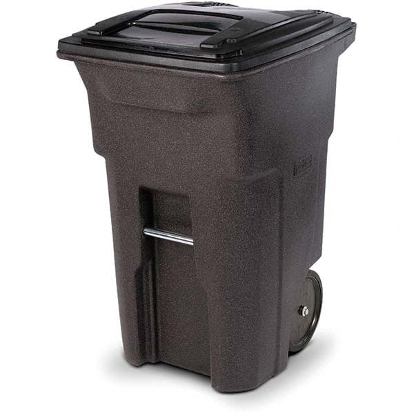 Toter - Trash Cans & Recycling Containers; Type: Trash Can ; Container Shape: Rectangle ; Container Size: 64 gal ; Container Graphics: None ; Color: Brownstone ; Finish: Textured - Exact Tooling