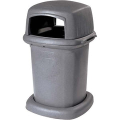 Toter - Trash Cans & Recycling Containers; Type: Decorative Outdoor Waste Receptacle ; Container Shape: Square ; Container Size: 45 gal ; Container Graphics: None ; Color: Graystone ; Finish: Textured - Exact Tooling