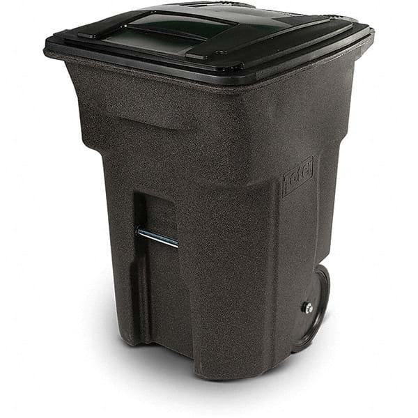 Toter - Trash Cans & Recycling Containers; Type: Trash Can ; Container Shape: Rectangle ; Container Size: 96 gal ; Container Graphics: None ; Color: Brownstone ; Finish: Textured - Exact Tooling
