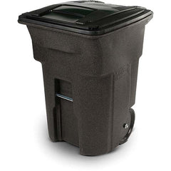 Toter - Trash Cans & Recycling Containers; Type: Trash Can ; Container Shape: Rectangle ; Container Size: 96 gal ; Container Graphics: None ; Color: Brownstone ; Finish: Textured - Exact Tooling