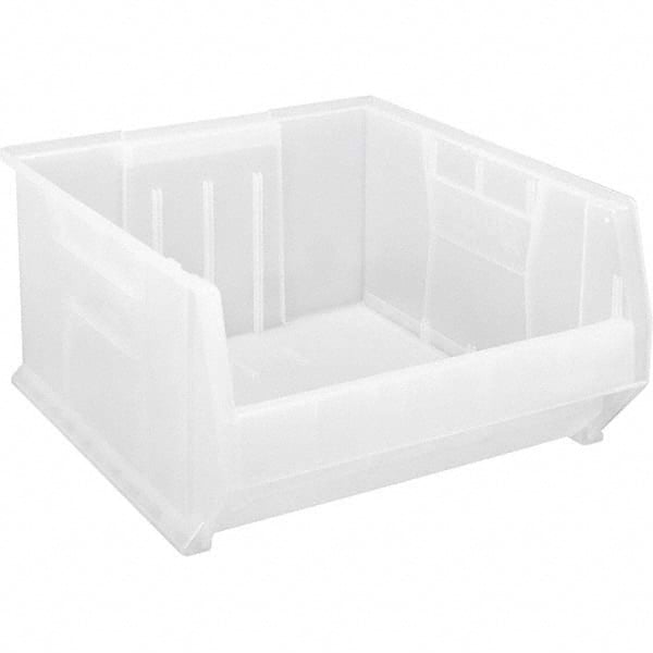 Quantum Storage - 225 Lb Load Capacity Clear Polypropylene Tote Container - Stacking, 12" Long x 22-1/2" Wide x 23.9" High - Exact Tooling
