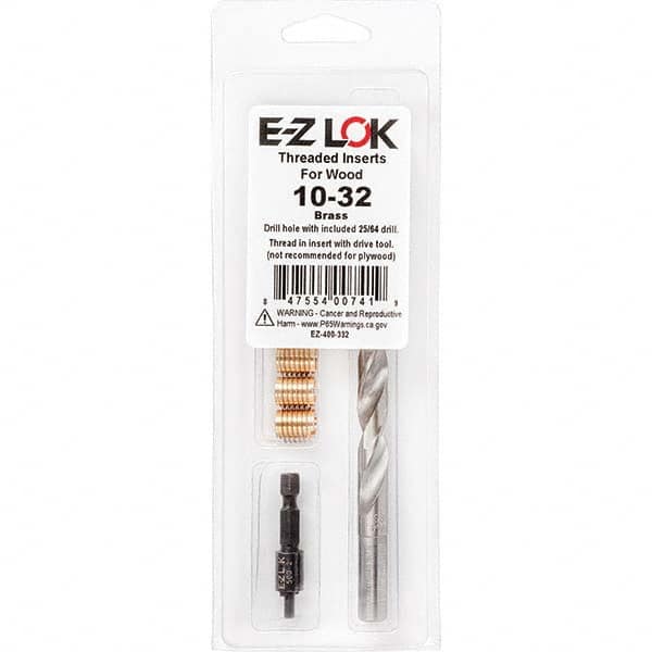 E-Z LOK - Thread Repair Kits Insert Thread Size (Inch): #10-32 Includes Drill: Yes - Exact Tooling