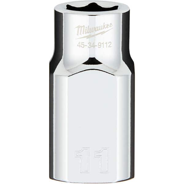 Milwaukee Tool - Hand Sockets Drive Size (Inch): 1/2 Size (mm): 11.0000 - Exact Tooling