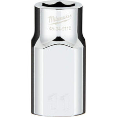 Milwaukee Tool - Hand Sockets Drive Size (Inch): 1/2 Size (mm): 11.0000 - Exact Tooling