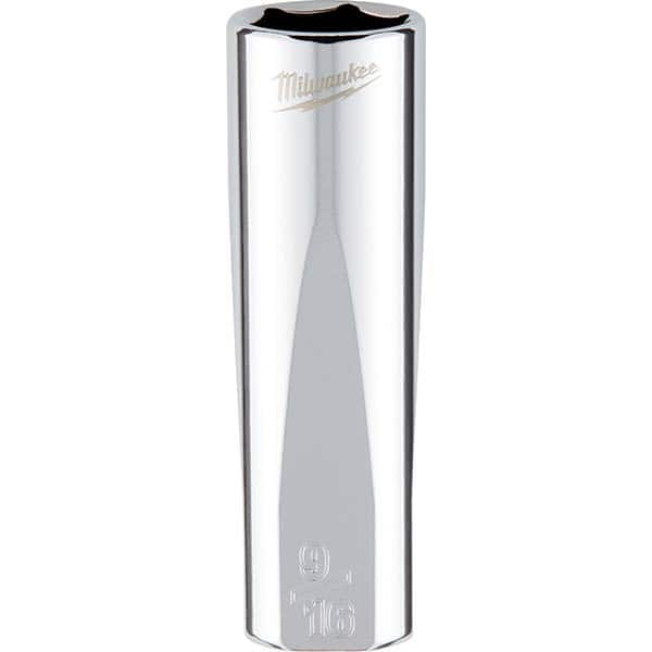 Milwaukee Tool - Hand Sockets Drive Size (Inch): 3/8 Size (Inch): 9/16 - Exact Tooling