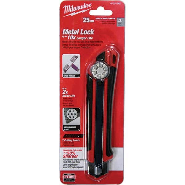 Milwaukee Tool - Utility Knives, Snap Blades & Box Cutters Type: Snap Off Knife Blade Type: Snap-Off - Exact Tooling