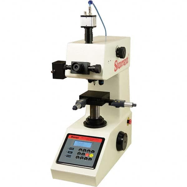 Starrett - Bench Top Hardness Testers Scale Type: Micro Vickers Minimum Hardness: 1HV - Exact Tooling