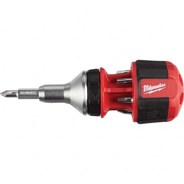 Milwaukee Tool - Bit Screwdrivers Type: Multi-Bit Screwdriver Tip Type: Philips; Slotted; Square; Torx - Exact Tooling