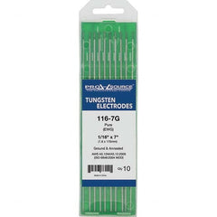 PRO-SOURCE - Tungsten Electrodes Type: Pure Diameter (Inch): 1/16 - Exact Tooling