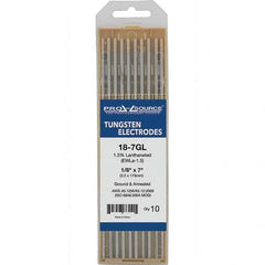 PRO-SOURCE - Tungsten Electrodes Type: 1.5% Lanthanated Diameter (Inch): 1/8 - Exact Tooling