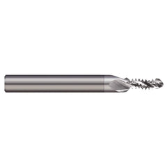 Harvey Tool - Combination Drill & Thread Mill; Thread Size: 1/4-20 ; Material: Solid Carbide ; Length of Cut (Inch): 0.7154 ; Included Angle A: 90 ; Drill Point Angle: 130 ; Shank Diameter (Decimal Inch): 0.3750 - Exact Tooling
