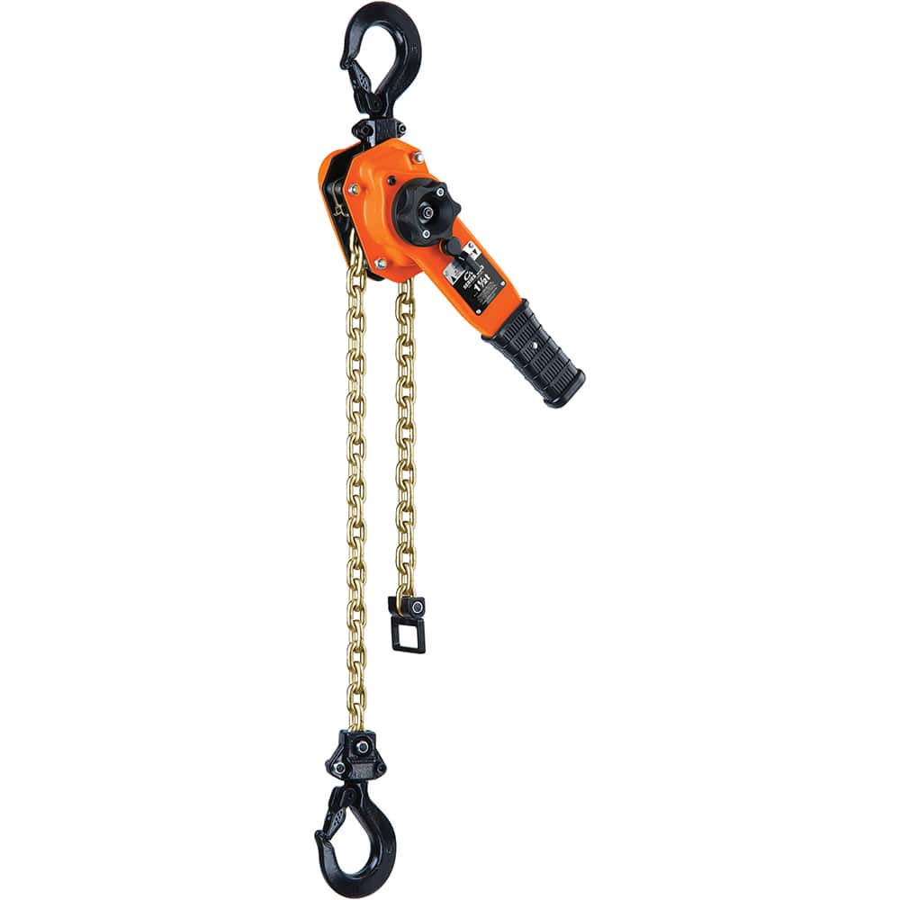 CM - Manual Hoists-Chain, Rope & Strap; Type: Lever ; Lifting Material: Chain ; Capacity (Lb.): 3000 ; Lift Height (Feet): 5 ; Minimum Headroom: 14.1875 ; Lever Force to Operate Hoist: 48.00 - Exact Tooling