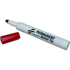 Ability One - Markers & Paintsticks; Type: Permanent Marker ; Color: Red ; Ink Type: Water Base ; Tip Type: Bullet - Exact Tooling