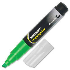 Ability One - Markers & Paintsticks; Type: Highlighter ; Color: Green ; Ink Type: Florescent ; Tip Type: Chisel - Exact Tooling