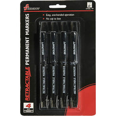 Ability One - Markers & Paintsticks; Type: Permanent Marker ; Color: Black ; Ink Type: Water Base ; Tip Type: Chisel - Exact Tooling