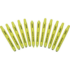 Ability One - Markers & Paintsticks; Type: Highlighter ; Color: Yellow ; Ink Type: Water Base ; Tip Type: Chisel - Exact Tooling
