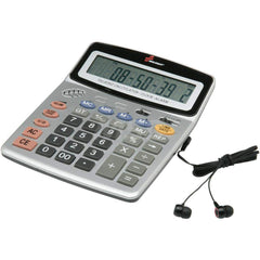 Ability One - Calculators; Type: Talking Calculator ; Type of Power: (2) AA ; Display Type: Digital ; Color: Silver - Exact Tooling