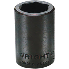 Wright Tool & Forge - Impact Sockets; Drive Size: 1/2 ; Size (mm): 18.0000 ; Type: Standard ; Style: Impact Socket ; Style: Impact Socket ; Style: Impact Socket - Exact Tooling