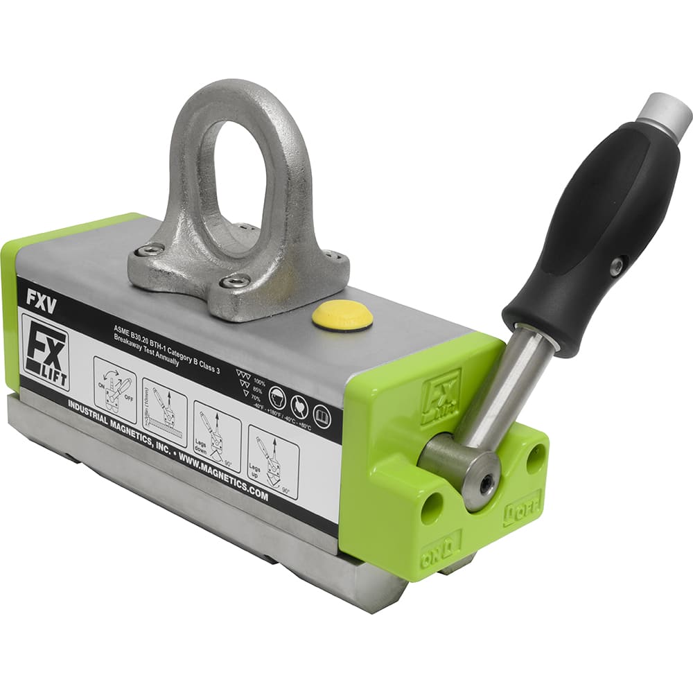 Mag-Mate - Lift Magnets; Type: Permanent Magnet ; Load Capacity (Lb.): 1775.000 ; Height (Decimal Inch): 8.300000 ; Length (Decimal Inch): 13.5000 ; Width (Decimal Inch): 4.4000 - Exact Tooling