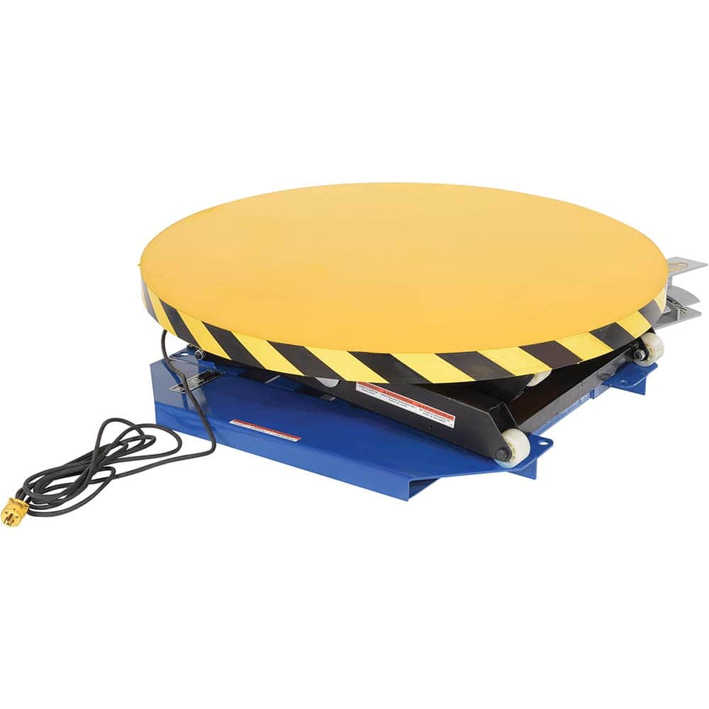 Vestil - Lifting Tables; Type: Rotating Lift Table ; Lift Style: Scissor ; Style: Portable Electric Hydraulic ; Load Capacity (Lb.): 2000.000 ; Minimum Height (Inch): 11-7/8 ; Lift Height (Inch): 28 - Exact Tooling
