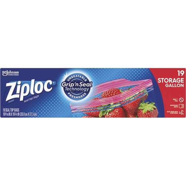 Ziploc - Reclosable Food & Sandwich Bags Volume Capacity: 1 Gal. Width (Inch): 9-3/8 - Exact Tooling