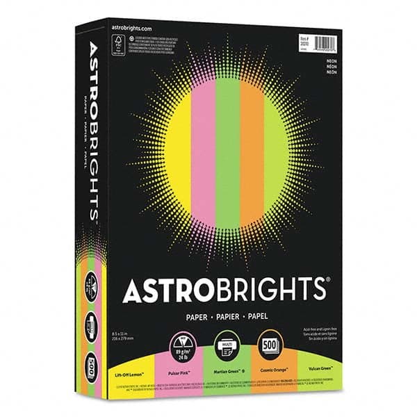 Astrobrights - Office Machine Supplies & Accessories Office Machine/Equipment Accessory Type: Copy Paper For Use With: Copiers; Inkjet Printers; Laser Printers - Exact Tooling