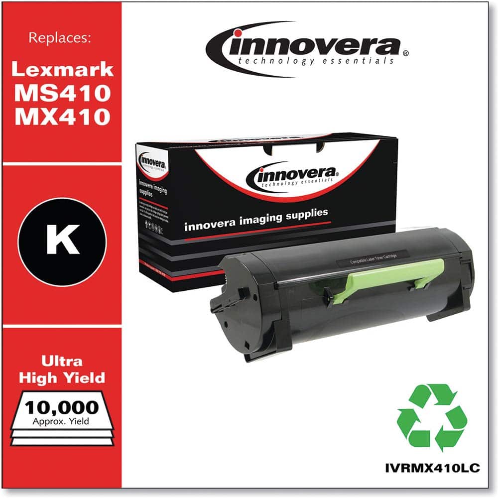 innovera - Office Machine Supplies & Accessories; For Use With: Lexmark? MS410D, MS410DN, MS415DN, MS510DN, MS610DE, MS610DN, MS610DTE, MS610DTN, MX310DN, MX410DE, MX510DE, MX510DTE, MX511DE, MX511DHE, MX511DTE, MX610DE, MX611DE, MX611DFE, MX611DHE, MX61 - Exact Tooling