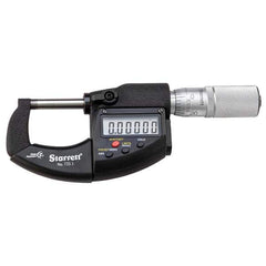 Starrett - Electronic Outside Micrometers Type: Standard Minimum Measurement (Decimal Inch): 0 - Exact Tooling