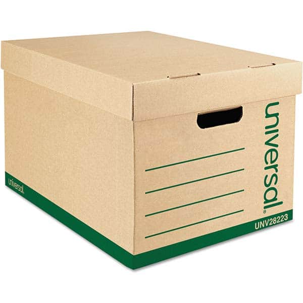 UNIVERSAL - Compartment Storage Boxes & Bins Type: Storage Box Color: Kraft/Green - Exact Tooling