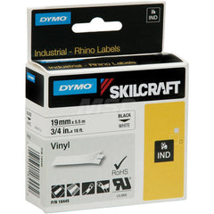 Ability One - Labels, Ribbons & Tapes; Type: Label ; Color: Black; White ; For Use With: Thermal Printers ; Width (Inch): 3/4 - Exact Tooling
