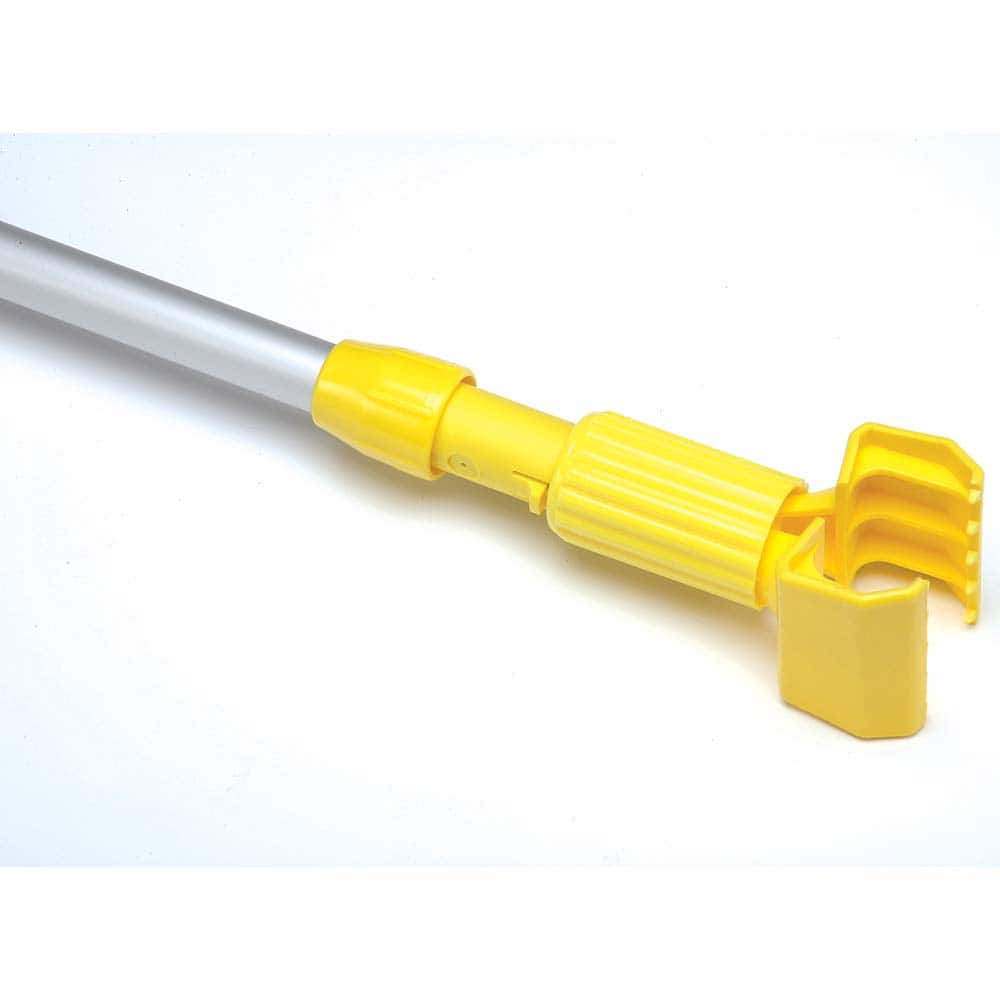 Ability One - Mop Handles; For Use With: Wet mop ; Connection Type: Snap-On ; Handle Length (Inch): 60 ; Handle Material: Aluminum ; Handle Style: Straight - Exact Tooling