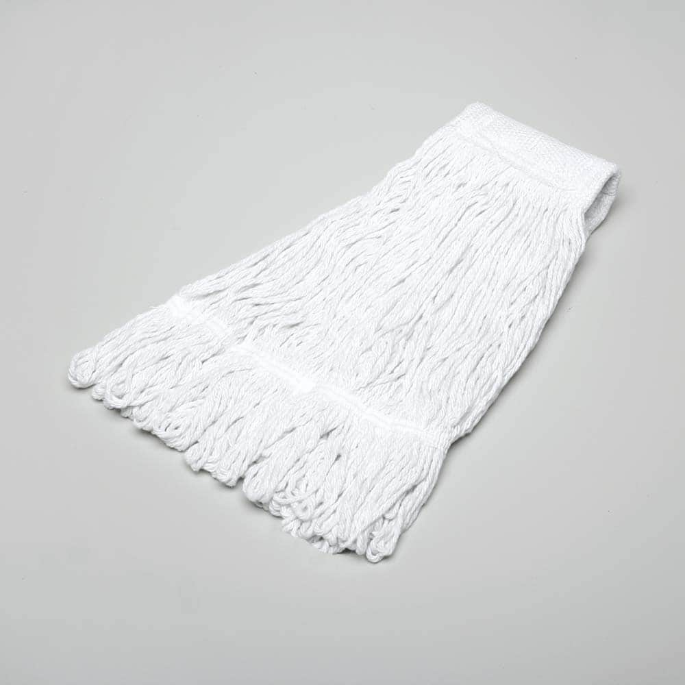 Ability One - Wet Mop Heads & Pads; Style: Loop End ; Material: Rayon; Acrylic; PET ; Approximate Weight (oz.): 20 ; Mop Color: White ; Headband Size (Inch): 5-1/2 ; Connection Type: Clamp Jaw - Exact Tooling