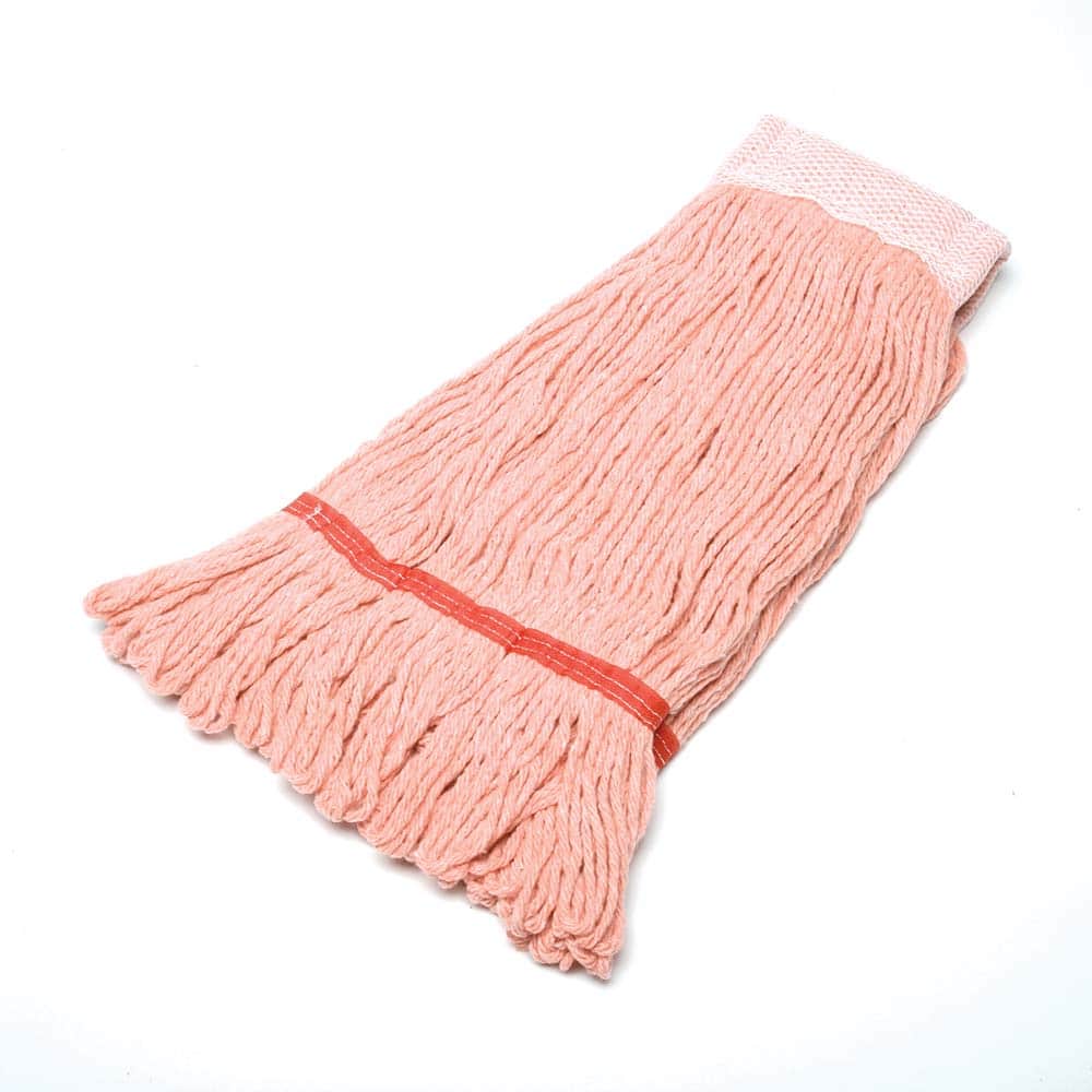 Ability One - Wet Mop Heads & Pads; Style: Loop End ; Material: Rayon; Acrylic; PET ; Approximate Weight (oz.): 24 ; Mop Color: Orange ; Headband Size (Inch): 5-1/2 ; Connection Type: Clamp Jaw - Exact Tooling