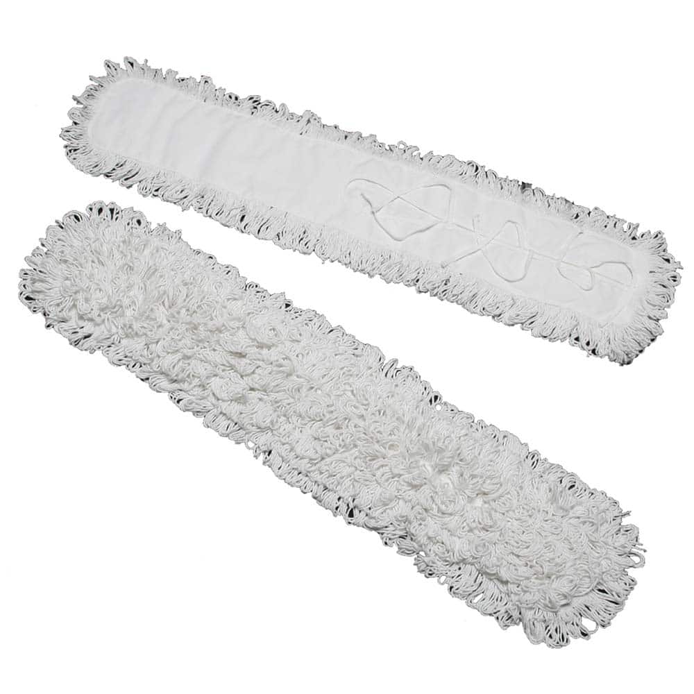 Ability One - Wet Mop Heads & Pads; Style: Loop End ; Material: Yarn ; Approximate Weight (oz.): 32 ; Mop Color: White ; Connection Type: Slip-on ; Mop Head Size: Medium - Exact Tooling
