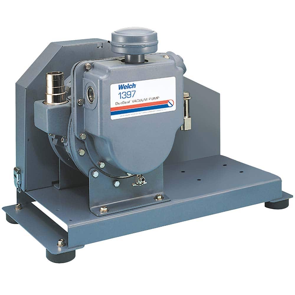 Welch - Rotary Vane-Type Vacuum Pumps; Horsepower: N/A ; Voltage: N/A ; Cubic Feet per Minute: 17.70 ; Length (Decimal Inch): 26.0000 ; Width (Decimal Inch): 12.3000 ; Height (Inch): 18.8 - Exact Tooling