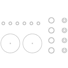 Welch - Air Compressor & Vacuum Pump Accessories; Type: Service Kit ; For Use With: Welch-lmvac Vacuum Systems - Exact Tooling