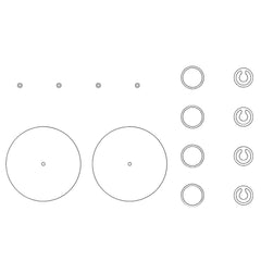 Welch - Air Compressor & Vacuum Pump Accessories; Type: Diaprhm Pump Service Kit ; For Use With: 101/100 - Exact Tooling