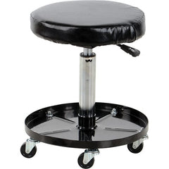 Vestil - Swivel & Adjustable Stools Type: Adjustable Height Stool Base Type: PAD Base - Exact Tooling