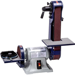 Palmgren - Combination Sanding Machines; Belt Length (Inch): 42 ; Belt Width (Inch): 2 ; Disc Diameter (Inch): 6.0000 ; Phase: 1 ; Voltage: 120 ; Belt Speed (ft/min): 4400 - Exact Tooling