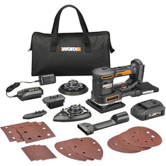Worx - Electric Orbital Sanders Sander Type: Cordless Random Orbital Random Orbit: Yes - Exact Tooling