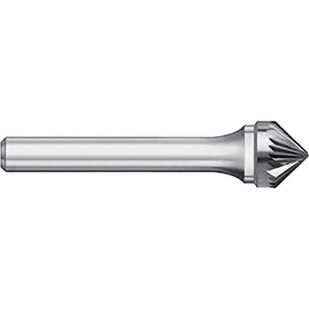 Titan USA - Burrs; Head Shape: Taper ; Industry Specification: SK-3 ; Tooth Style: Single Cut ; Cutting Diameter (Inch): 3/8 ; Cutting Diameter (Decimal Inch): 0.3750 ; Shank Diameter (Inch): 1/4 - Exact Tooling
