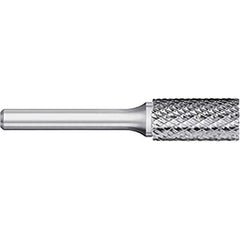 Titan USA - Burrs; Head Shape: Cylinder ; Industry Specification: SA-6 ; Tooth Style: Double Cut ; Cutting Diameter (Inch): 5/8 ; Cutting Diameter (Decimal Inch): 0.6250 ; Shank Diameter (Inch): 1/4 - Exact Tooling