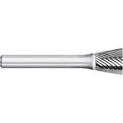 Titan USA - Burrs; Head Shape: Inverted Taper ; Industry Specification: SN-1 ; Tooth Style: Single Cut ; Cutting Diameter (Inch): 1/4 ; Cutting Diameter (Decimal Inch): 0.2500 ; Shank Diameter (Inch): 1/4 - Exact Tooling