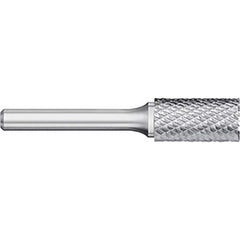 Titan USA - Burrs; Head Shape: Cylinder w/End Cut ; Industry Specification: SB-1 ; Tooth Style: Double Cut ; Cutting Diameter (Inch): 1/4 ; Cutting Diameter (Decimal Inch): 0.2500 ; Shank Diameter (Inch): 1/4 - Exact Tooling