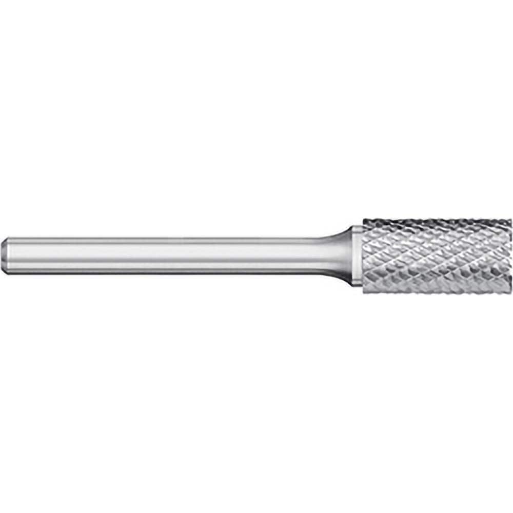 Titan USA - Burrs; Head Shape: Cylinder w/End Cut ; Industry Specification: SB-3X ; Tooth Style: Double Cut ; Cutting Diameter (Inch): 3/8 ; Cutting Diameter (Decimal Inch): 0.3750 ; Shank Diameter (Inch): 1/4 - Exact Tooling