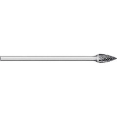 Titan USA - Burrs; Head Shape: Tree ; Industry Specification: SG-44L2 ; Tooth Style: Double Cut ; Cutting Diameter (Inch): 1/8 ; Cutting Diameter (Decimal Inch): 0.1250 ; Shank Diameter (Inch): 1/8 - Exact Tooling